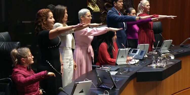 FORMALIZAN ELECCIÓN DE ANA LILIA RIVERA COMO PRESIDENTA DE LA MESA DIRECTIVA DEL SENADO