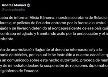 PRESIDENTE DE MÉXICO ORDENA SUSPENDER RELACIONES DIPLOMÁTICAS CON ECUADOR