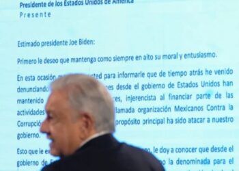 AMLO, MUESTRA CARTA QUE ENVIÓ A BIDEN DONDE DENUNCIA INJERENCIA