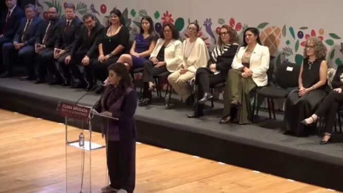 CLARA BRUGADA (ALCALDE ELECTA DE CDMX) PRESENTA A SU GABINETE