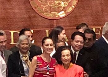 IFIGENIA MARTÍNEZ LE COLOCARÁ LA BANDA PRESIDENCIAL A CLAUDIA SHEINBAUM PARDO