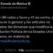 SE APRUEBA (CON 86 A FAVOR Y 41 EN CONTRA) LA REFORMA JUDICIAL EN EL SENADO DE LA REPÚBLICA