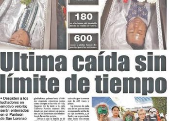 IMPACTANTE MUERTE DE DOS LUCHADORES. Por Jorge Gallo García (*)