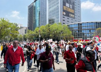 MARCHAN PRIISTAS EN DEFENSA DEL SENADOR ALEJANDRO “ALITO” MORENO.
