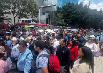 MARCHAN TRABAJADORES DE LA SSC DE LA CDMX
