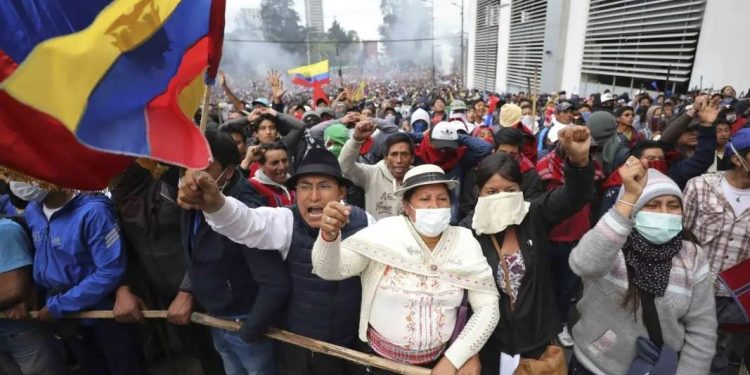 ECUADOR: NOBOA PIDE APOYO A ISRAEL Y A LA OEA CONTRA PROTESTAS SOCIALES