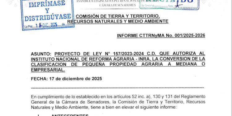 BOLIVIA: POLÍTICOS ¿AL ASALTO DEL RÉGIMEN DE TIERRA DE PEQUEÑA PROPIEDAD?. Por Liliana Colanzi (*)