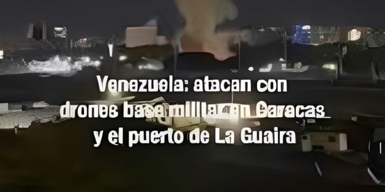 CARACAS: ANTE SOBREVUELO DE DRONES SE ESCUCHAN DISPAROS DE LARGO ALCANCE