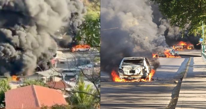 ABATIMIENTO DE “EL MENCHO” PROVOCA INCENDIOS, BLOQUEOS Y SAQUEOS