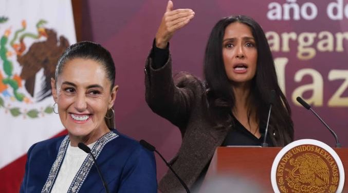 SALMA HAYEK CONTENTA CON EL GOBIERNO FEDERAL POR SU APOYO AL CINE