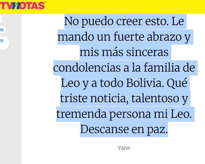 FALLECIÓ LEO ROSAS, EXPARTICIPANTE DE LA VOZ MÉXICO; YAHIR LO DESPIDE CON EMOTIVO MENSAJE