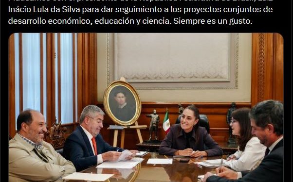 BRASIL Y MÉXICO DIALOGAN SOBRE PROYECTOS ECONÓMICOS Y ACUERDAN PRÓXIMA VISITA